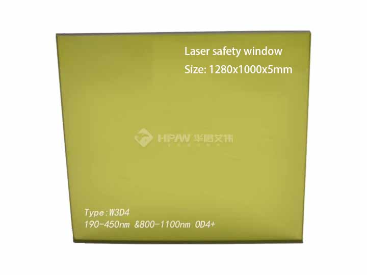 Laser safety window W3D4/W4D4