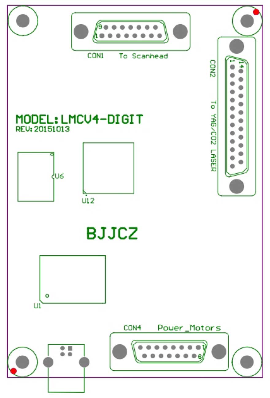  CO2/紫外/绿光激光打标控制卡LMC2015 digit-M